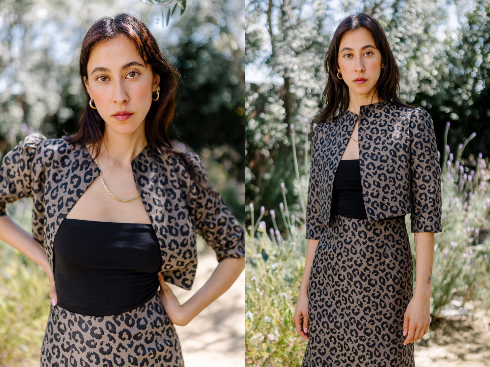 leopard-jacquard
