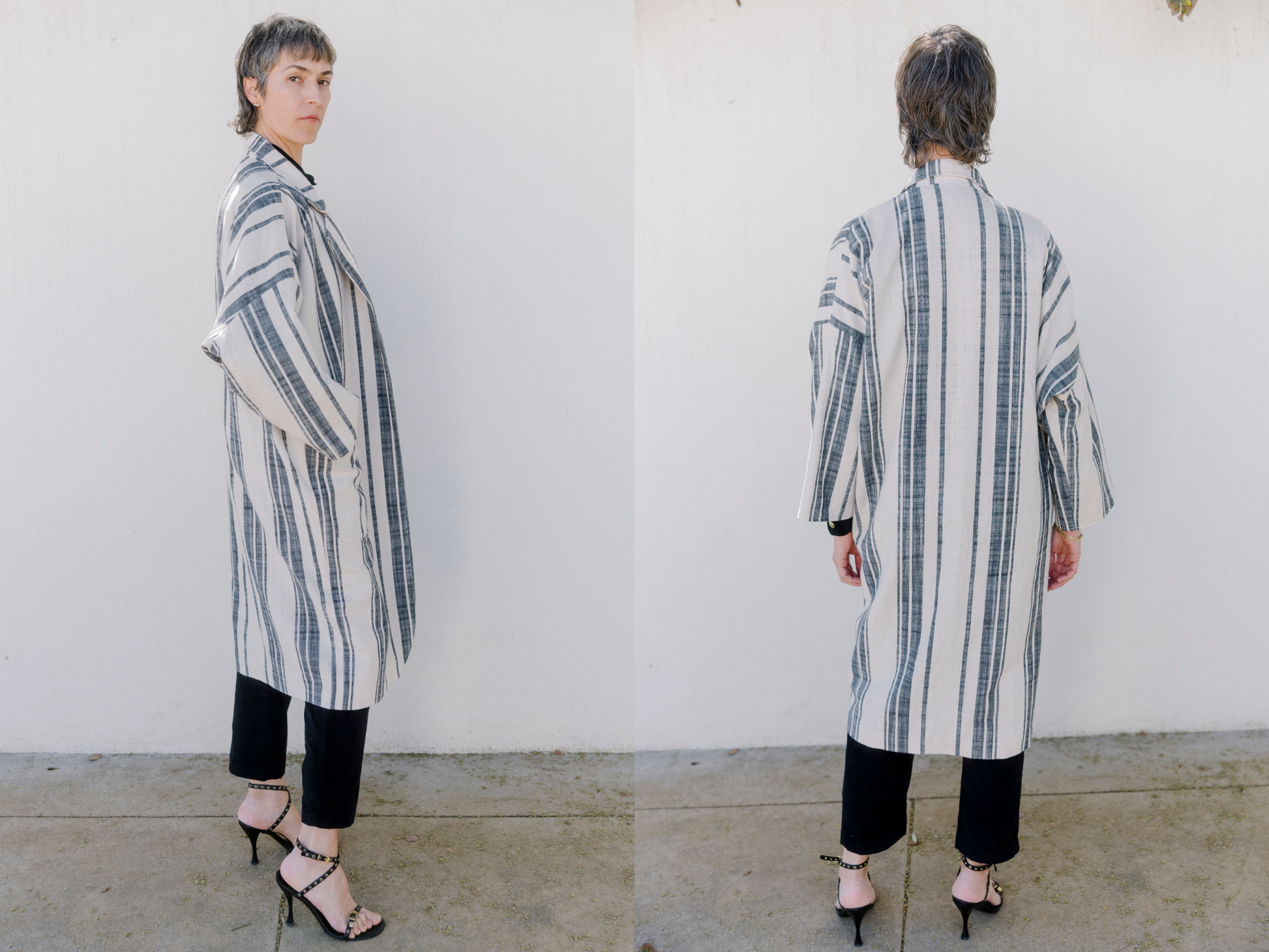 ecru-black-woven-stripe