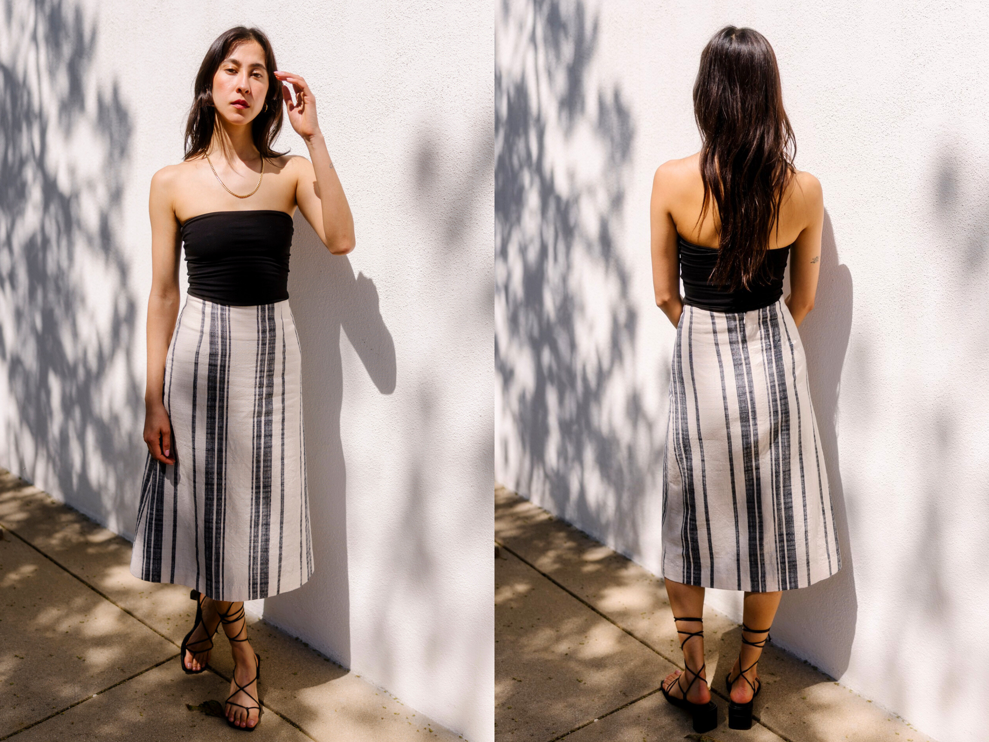 ecru-black-woven-stripe