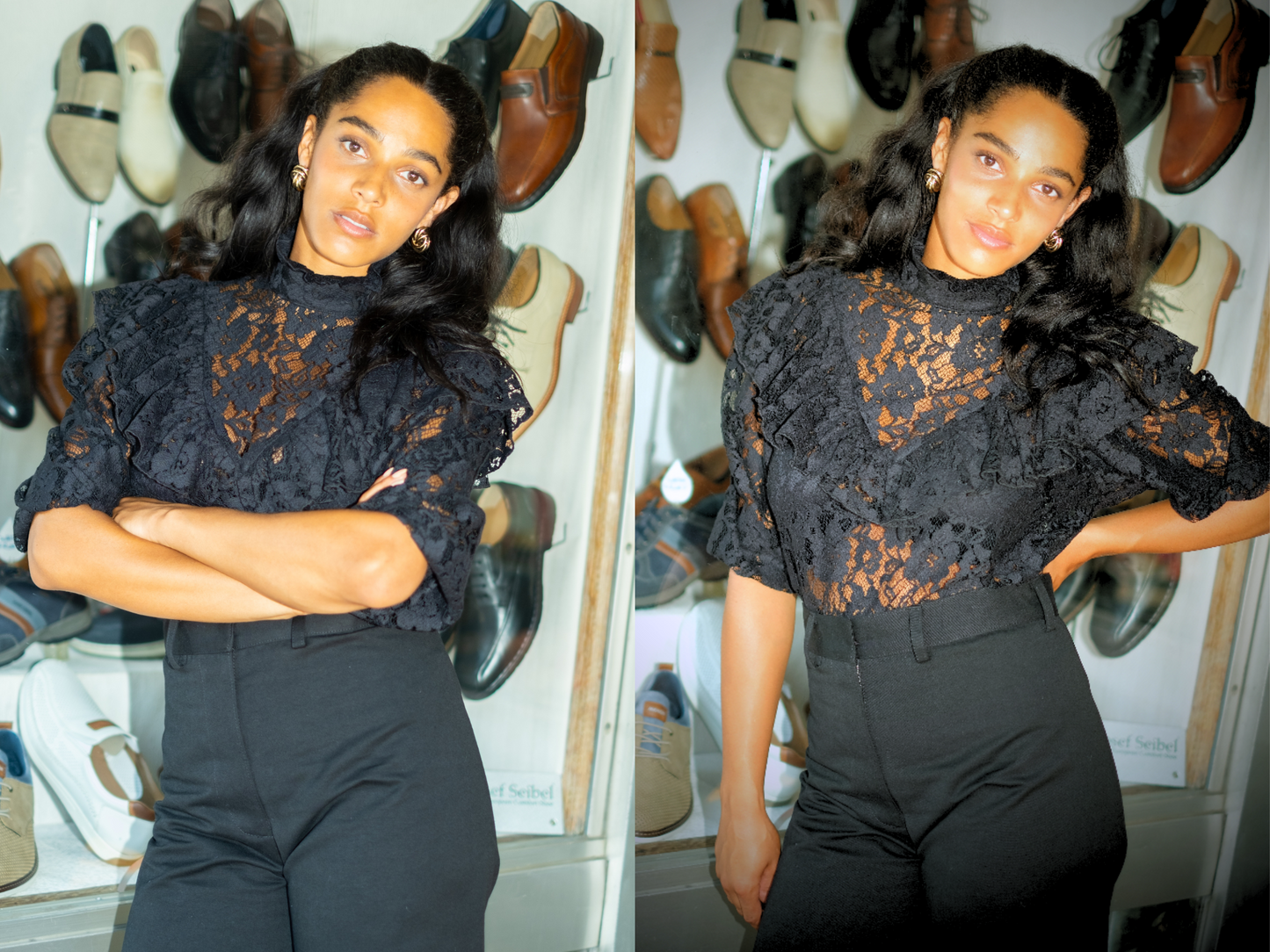 Ruffle blouse best sale top