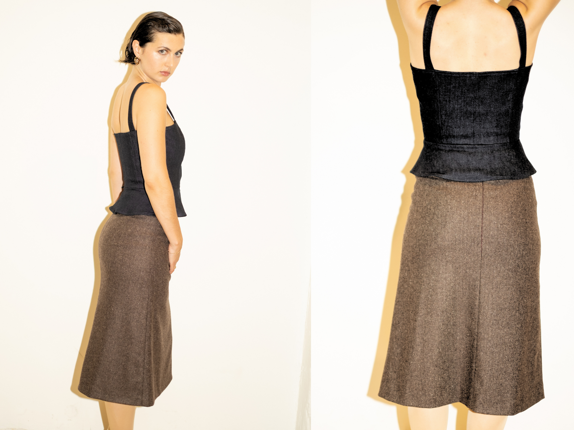 umber-herringbone